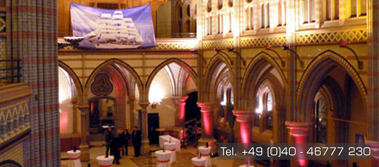 Neogotische Kirche als Eventlocation