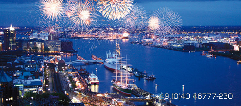 Atemberaubende Aussicht auf den Hamburger Hafen